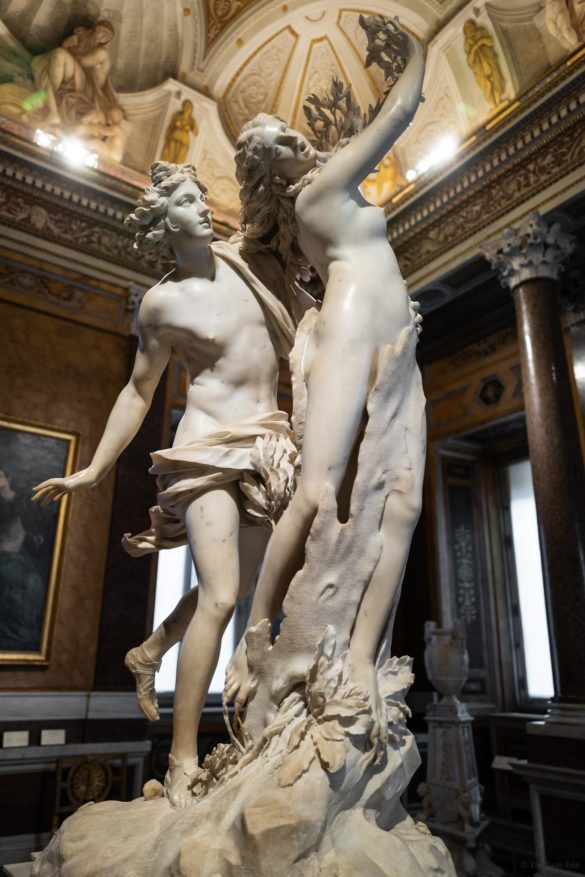Villa Borghese Apollo and Daphne Bernini Statue Tour Galleria Borghese museum in Rome without tourists, The Taste Edit #rome #borghese #italy #travel #museum