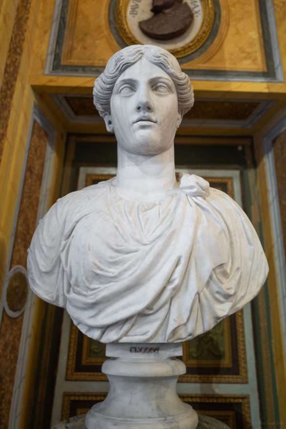 Bust in Villa Borghese Museum in Rome Tour Galleria Borghese museum in Rome without tourists, The Taste Edit #rome #borghese #italy #travel #museum