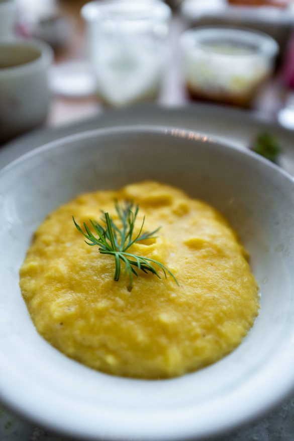 Eggs for breakfast at Chef Laurent Petit’s Clos de Sens hotel and three Michelin star restaurant is minutes from Geneva, in Annecy, the "Venice of France"