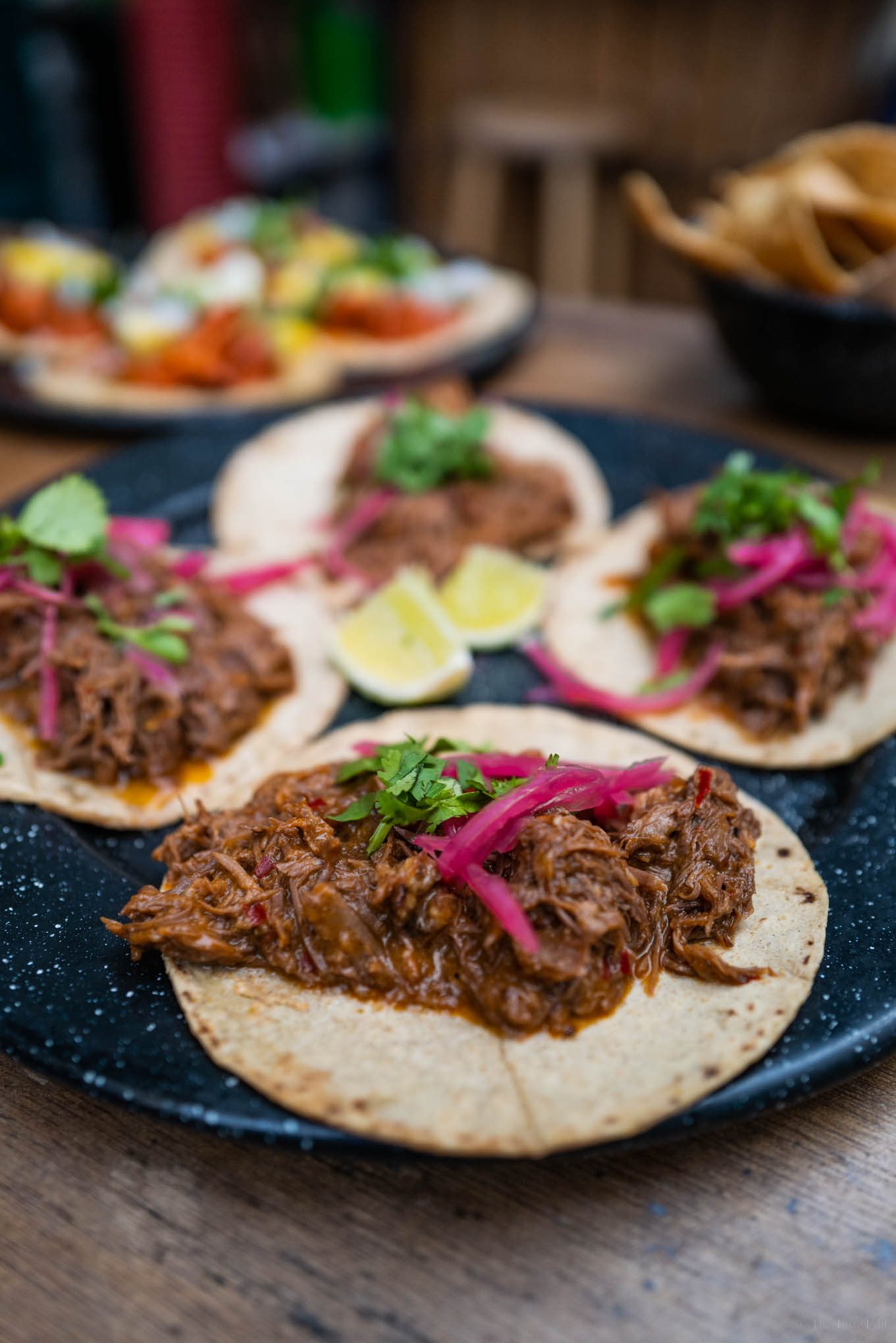 Tacos at Calandria restaurant paris