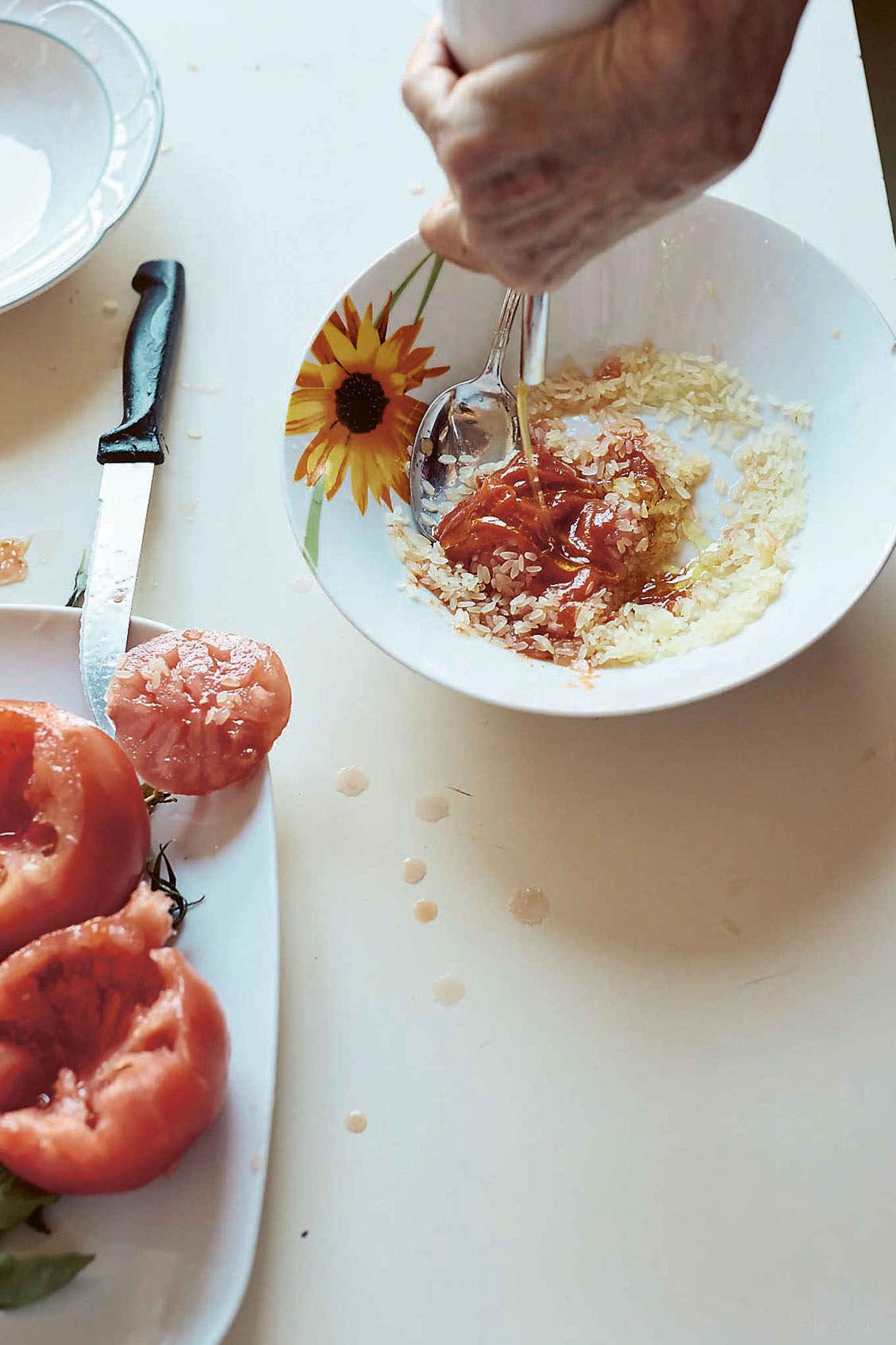 an authentic grandmother roman recipe for stuffed tomatoes