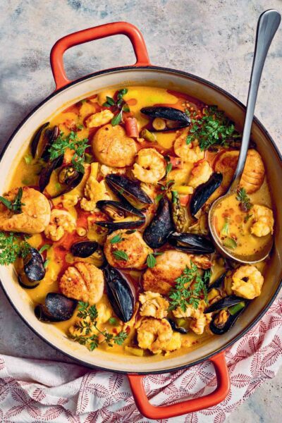 mulligatawny seafood Indian soup recipe