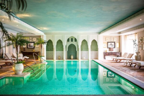 The pool at Palazzo Parigi Hotel & Spa Milan