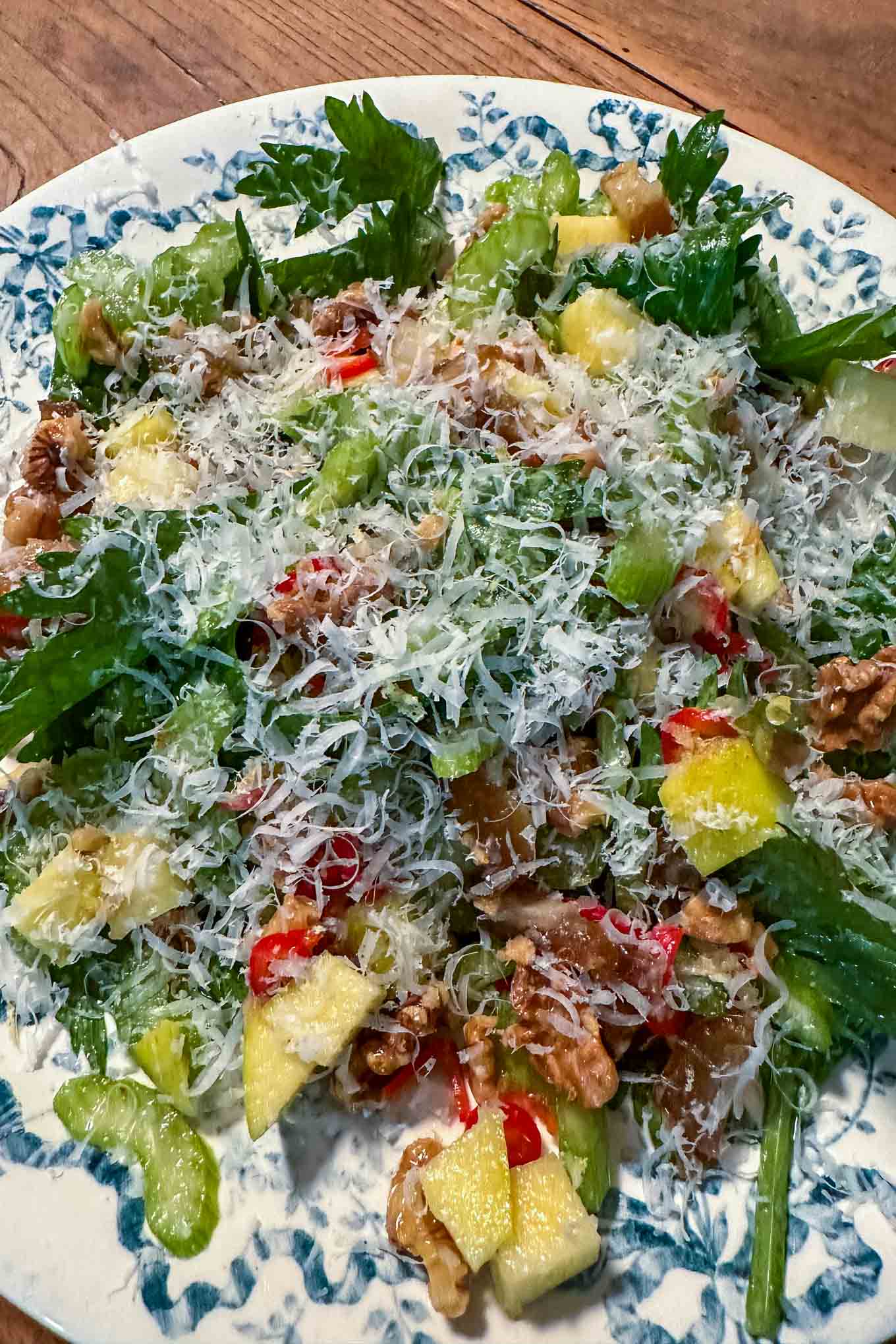 crisp celery salad wit dates and spicy peppers recipe