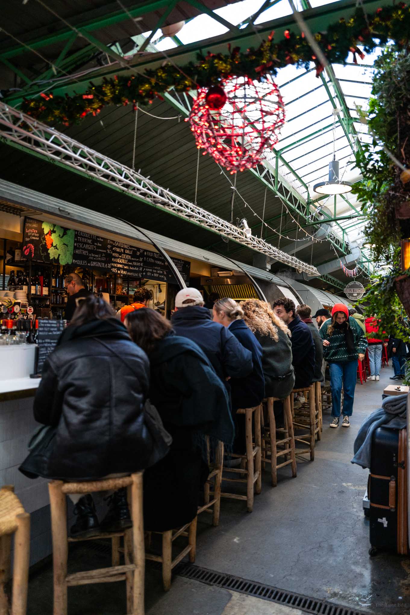 Les Enfants du Marché: A Chic Seafood and Natural Wine Bistro in the Heart of a Parisian Market"