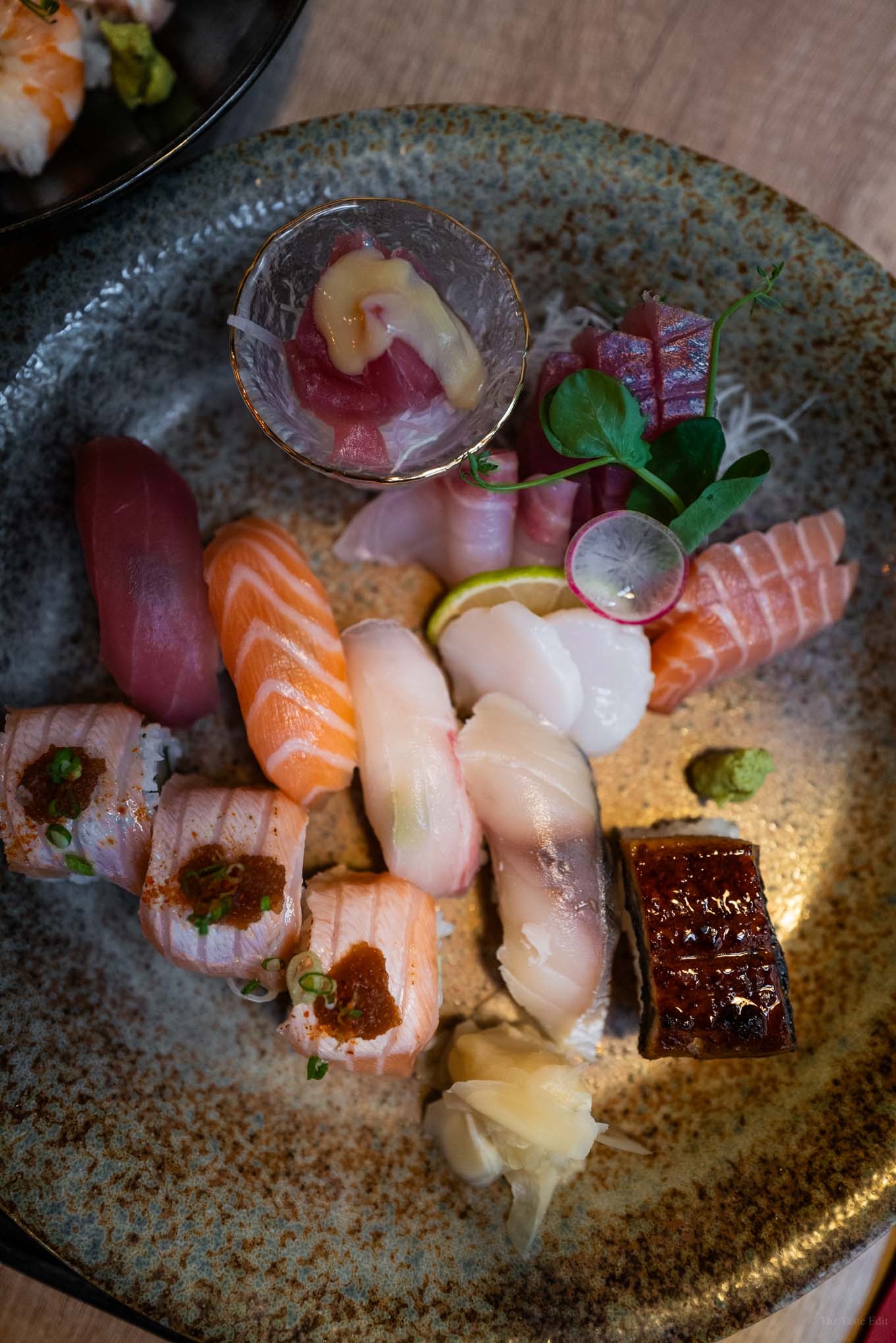 Sushi at Sumibi Kaz Japanese restaurant in Paris