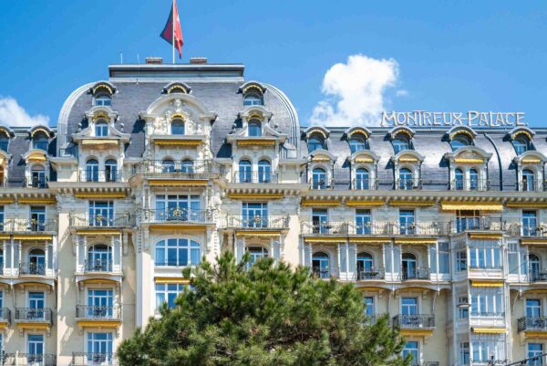 Fairmont Montreux Place Hotel in Switzerland facade