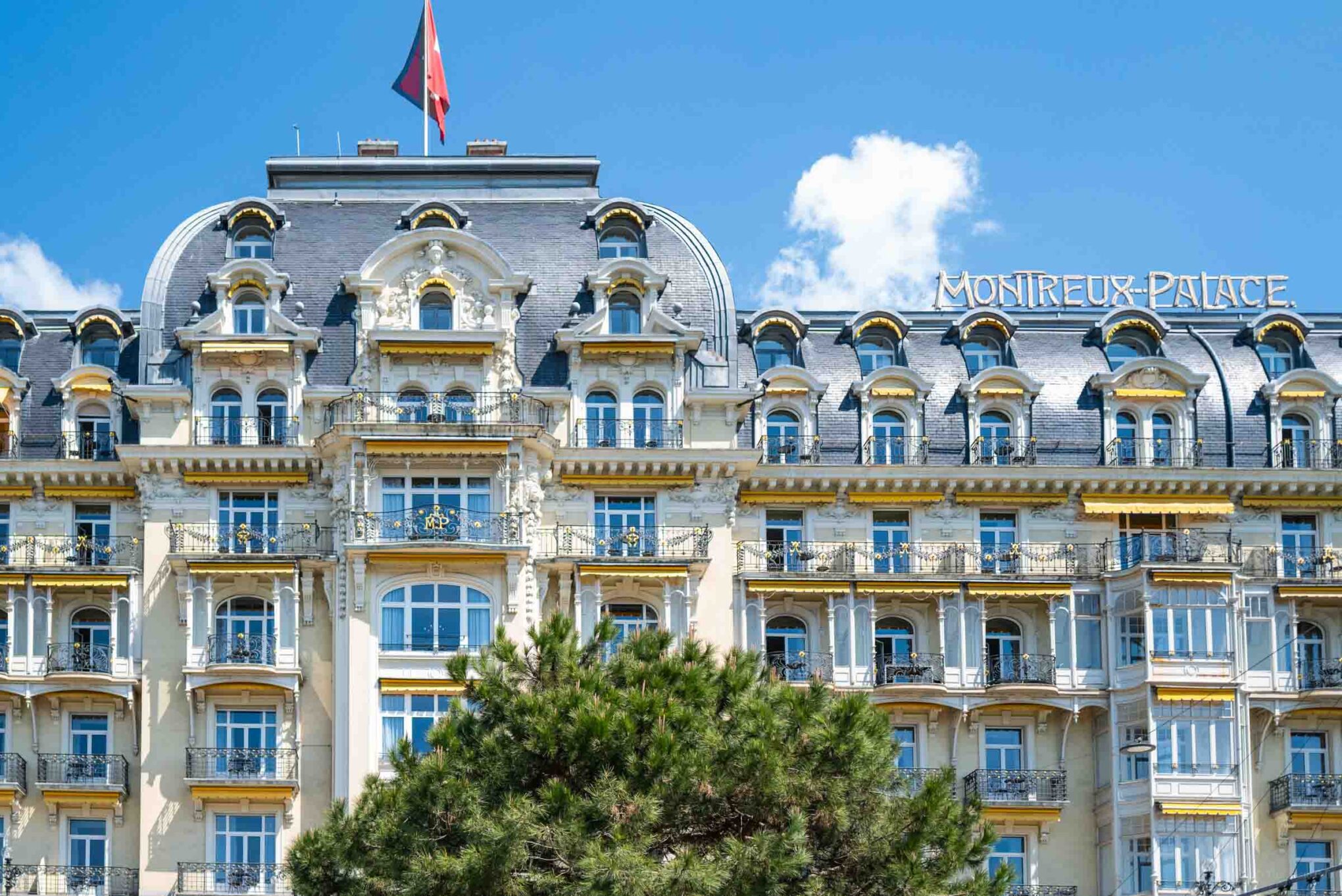 Fairmont Montreux Place Hotel in Switzerland facade 