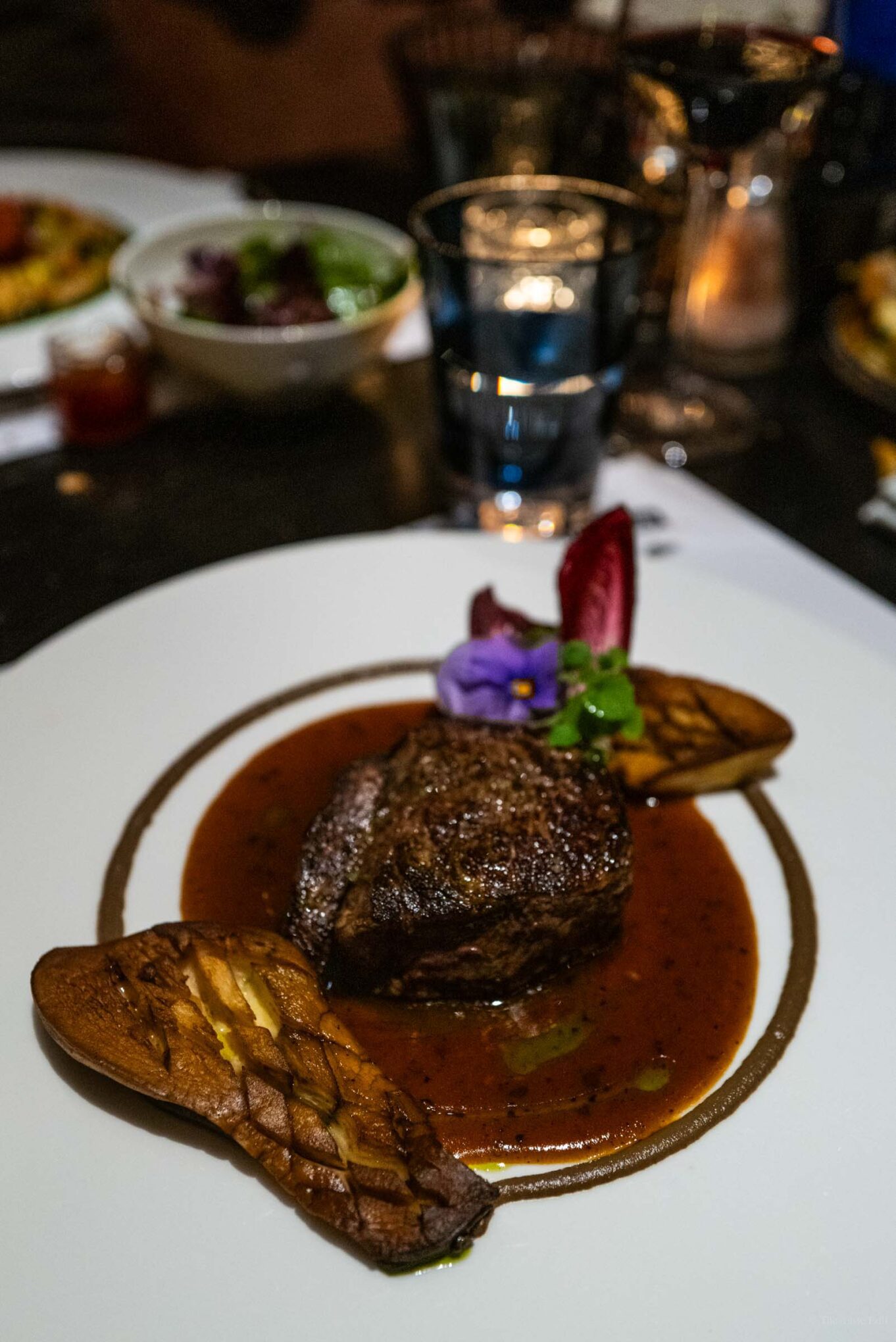 Montreux Jazz Cafe serves a filet steak with porcini mushrooms