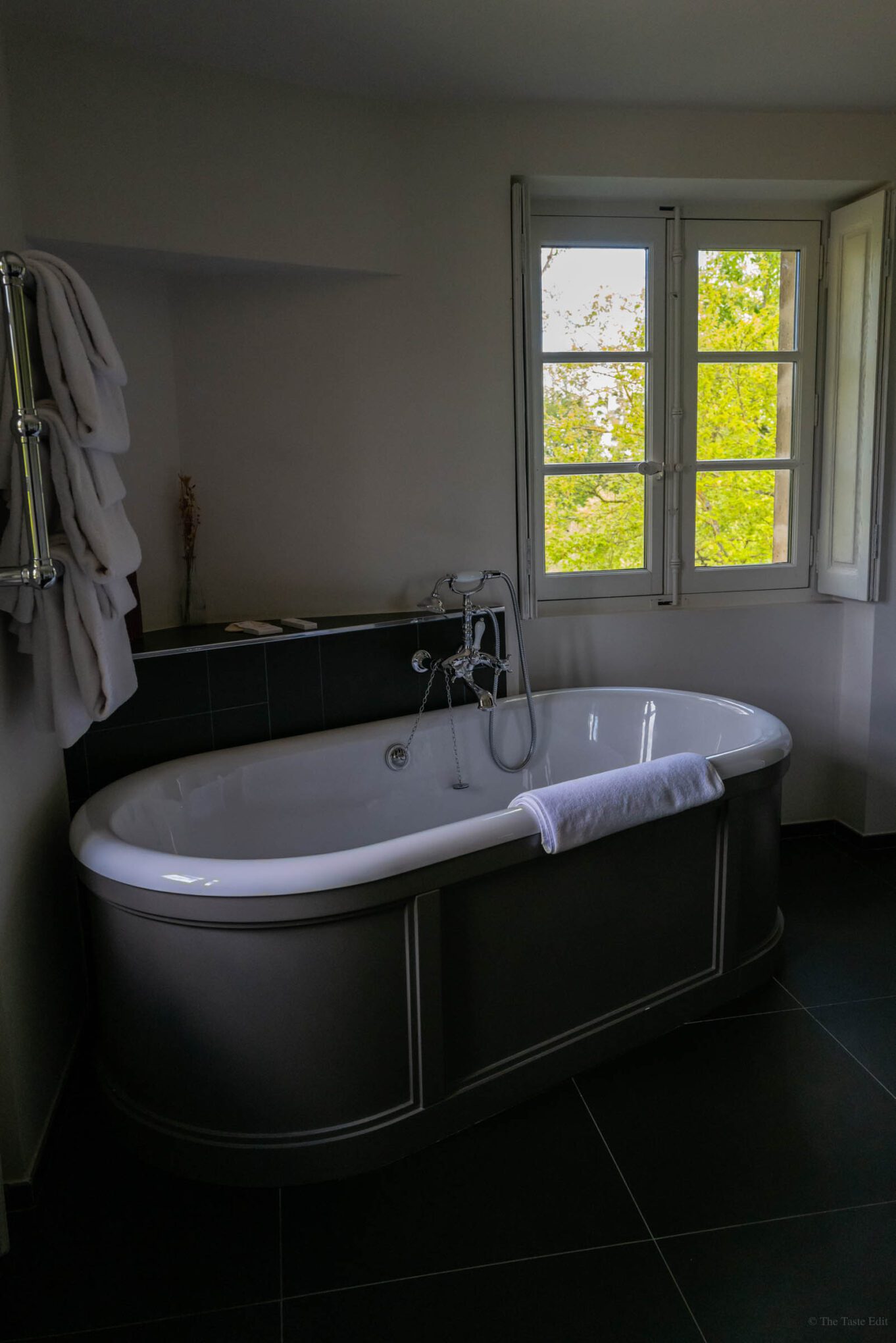 bathtub at Domain Primard Hotel in Normandy France