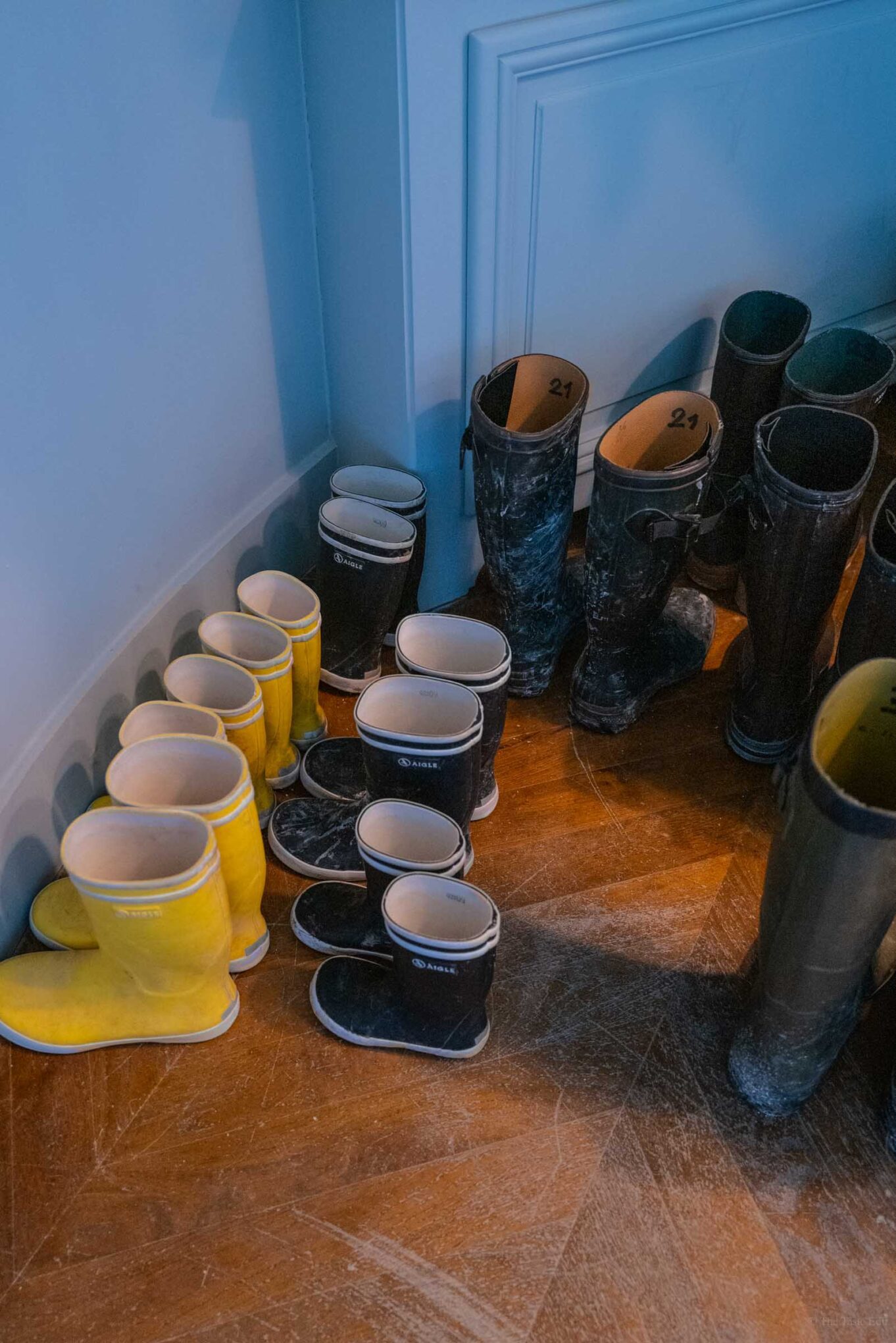 boots at Domain Primard Hotel in Normandy France for clients to borrow