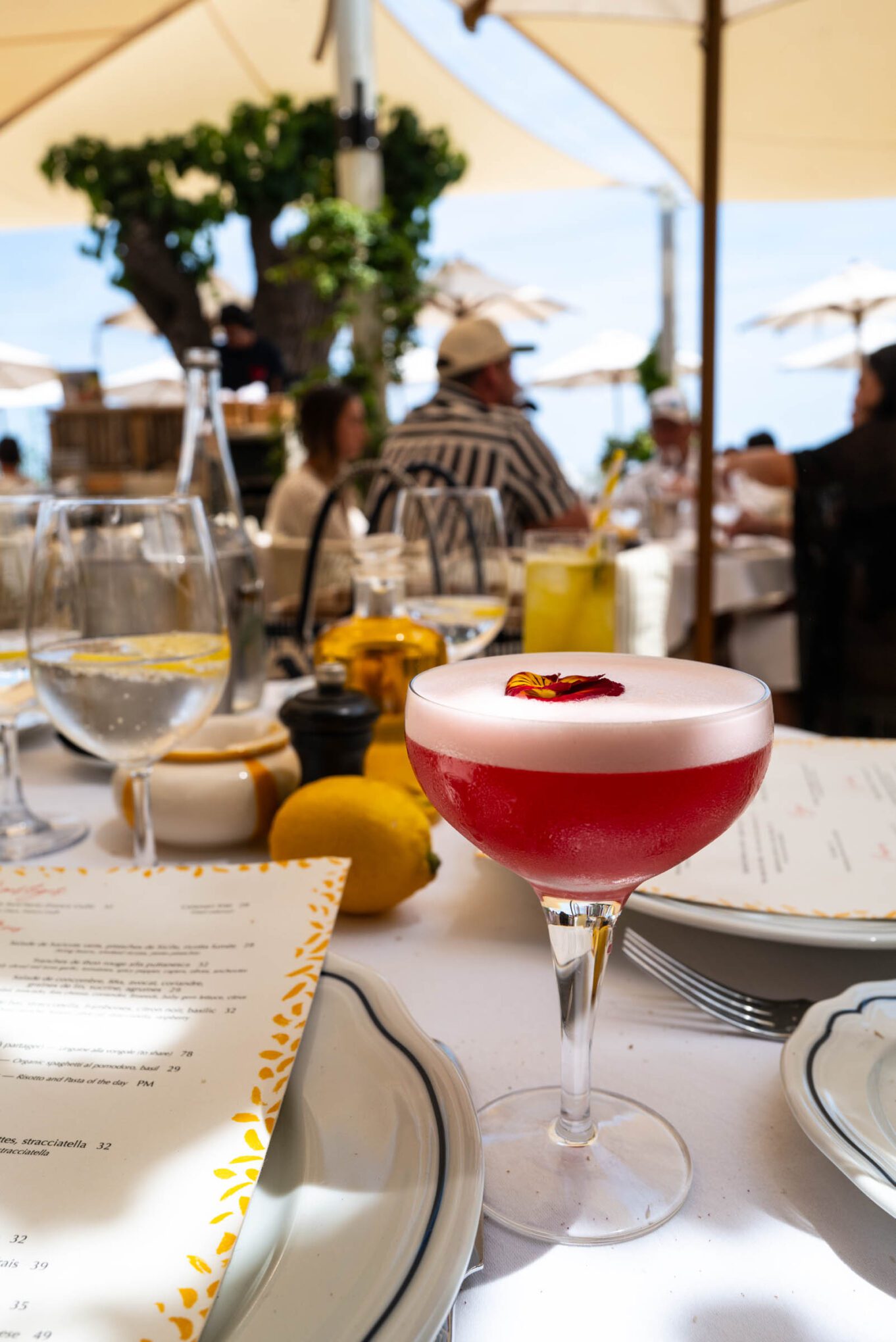 Cocktails at LouLou Beach Club in France