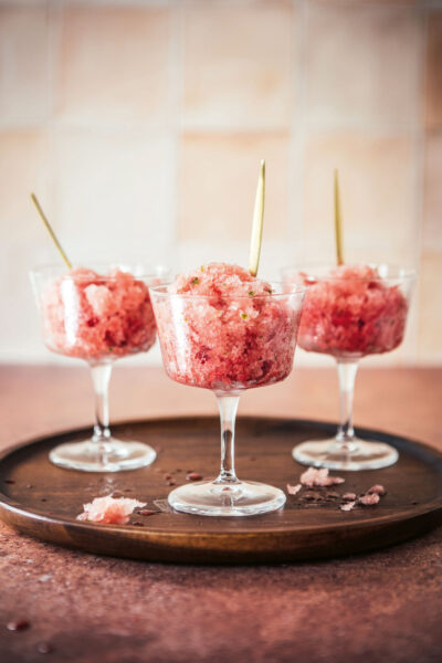 The best granita a watermelon italian ice recipe served in glasses