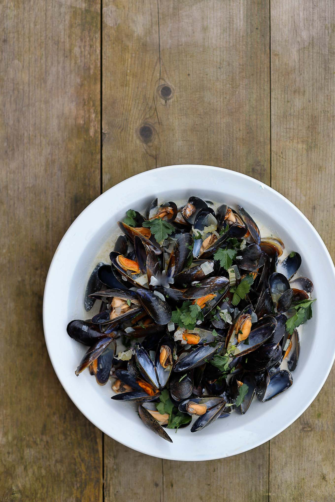 French Mussels with Pernod cream sauce recipe