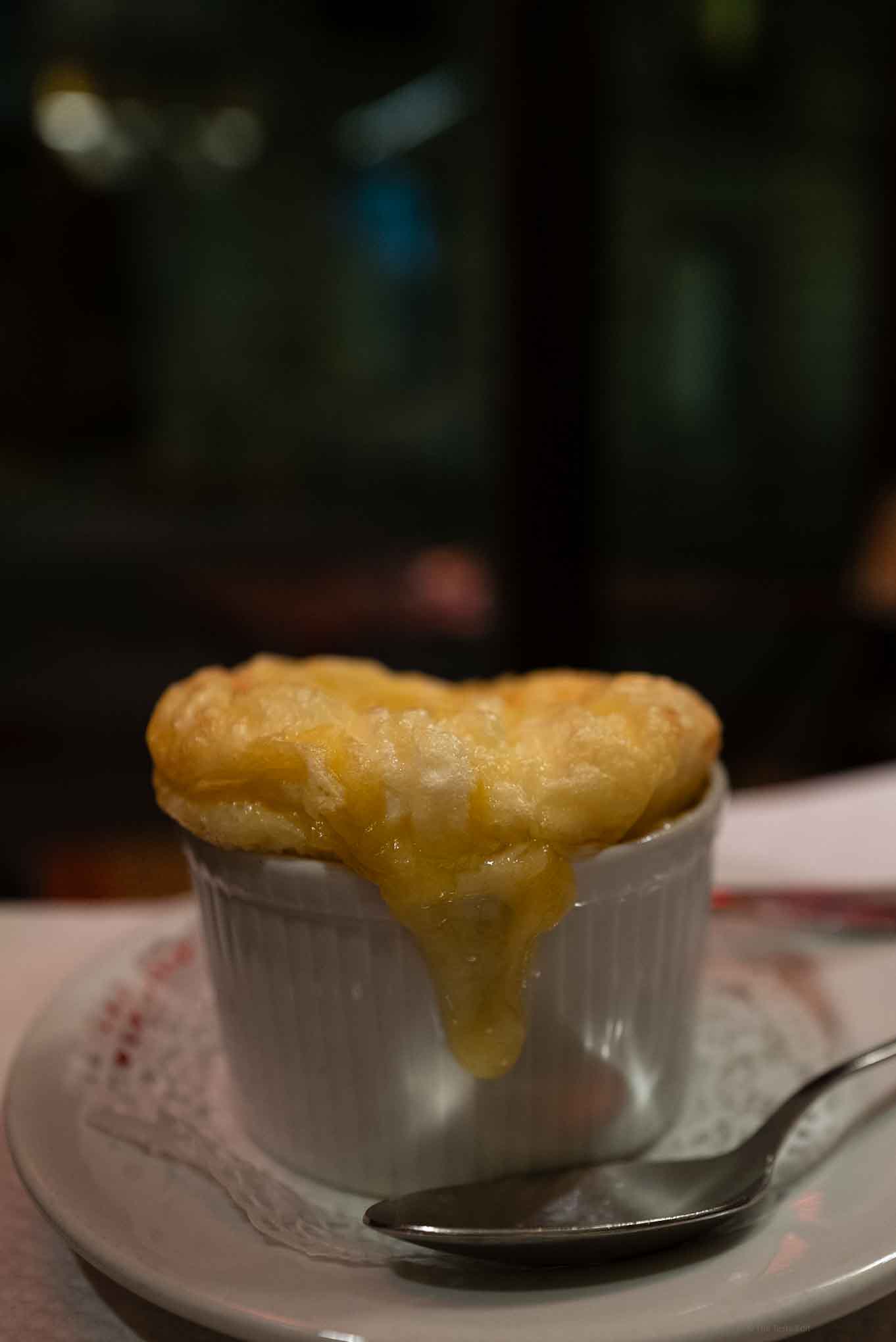 Order the cheese souffle at this local paris bistro restaurant
