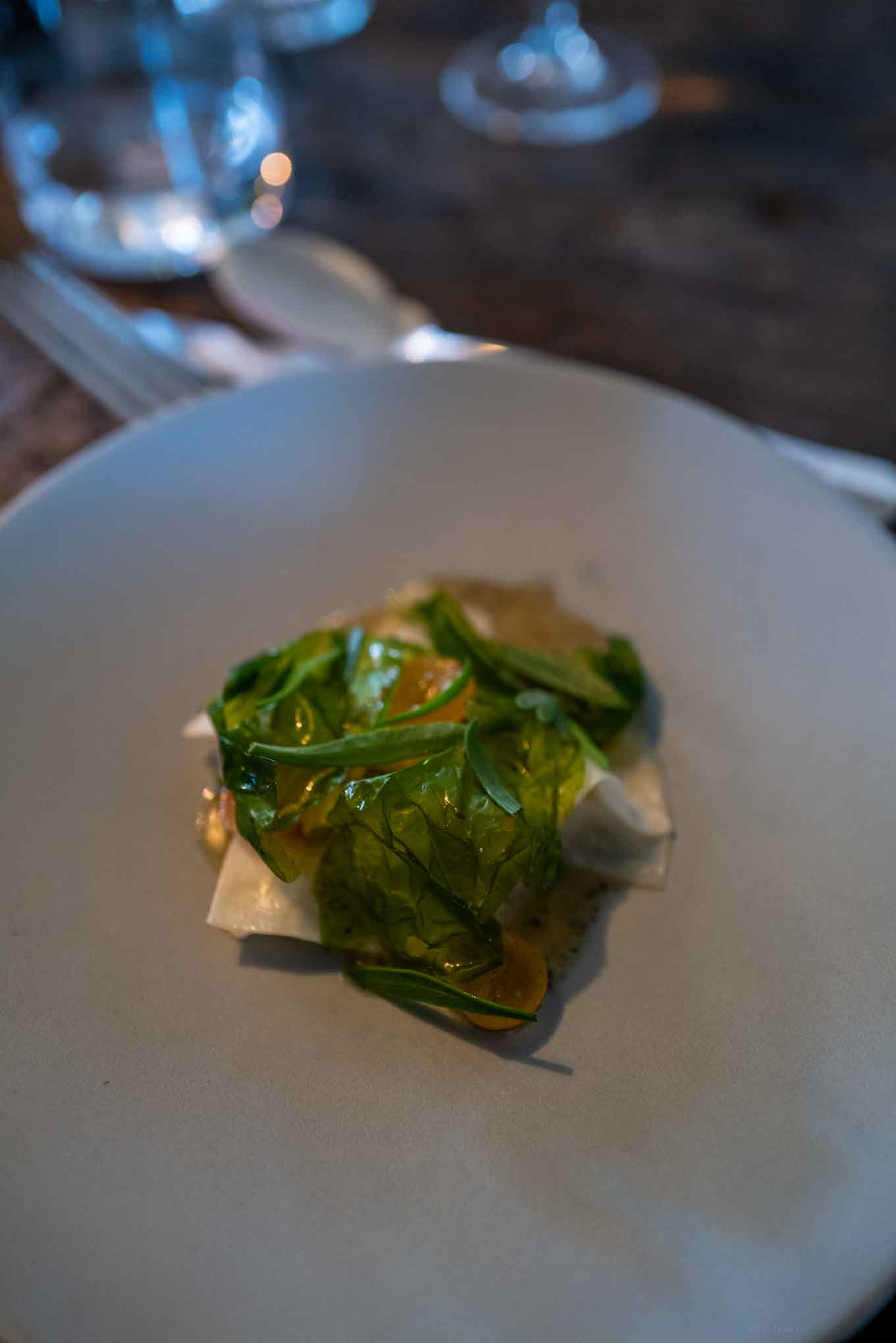 Septime Paris serves dishes made with seasonal vegetables