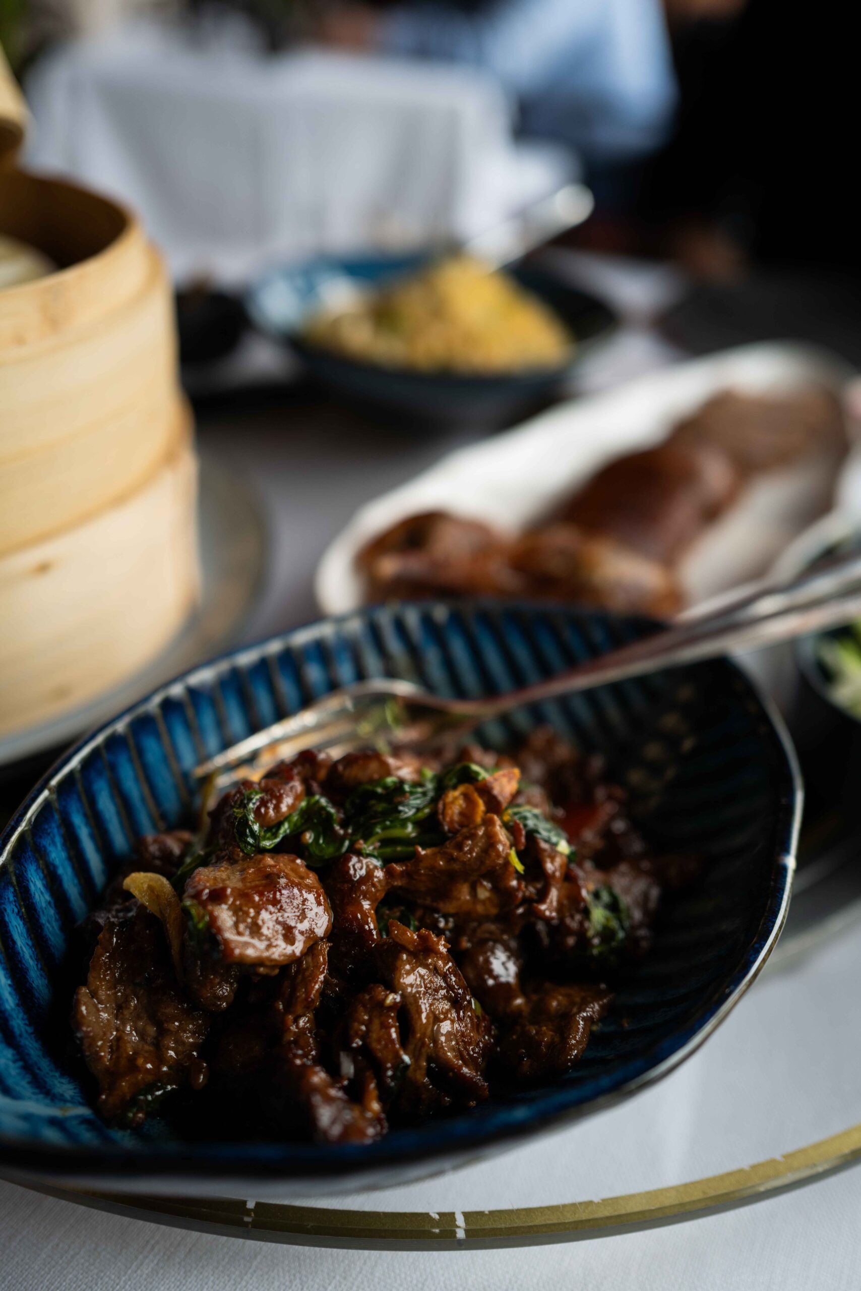 Basil beef dish served at Geneva’s best Chinese restaurant 