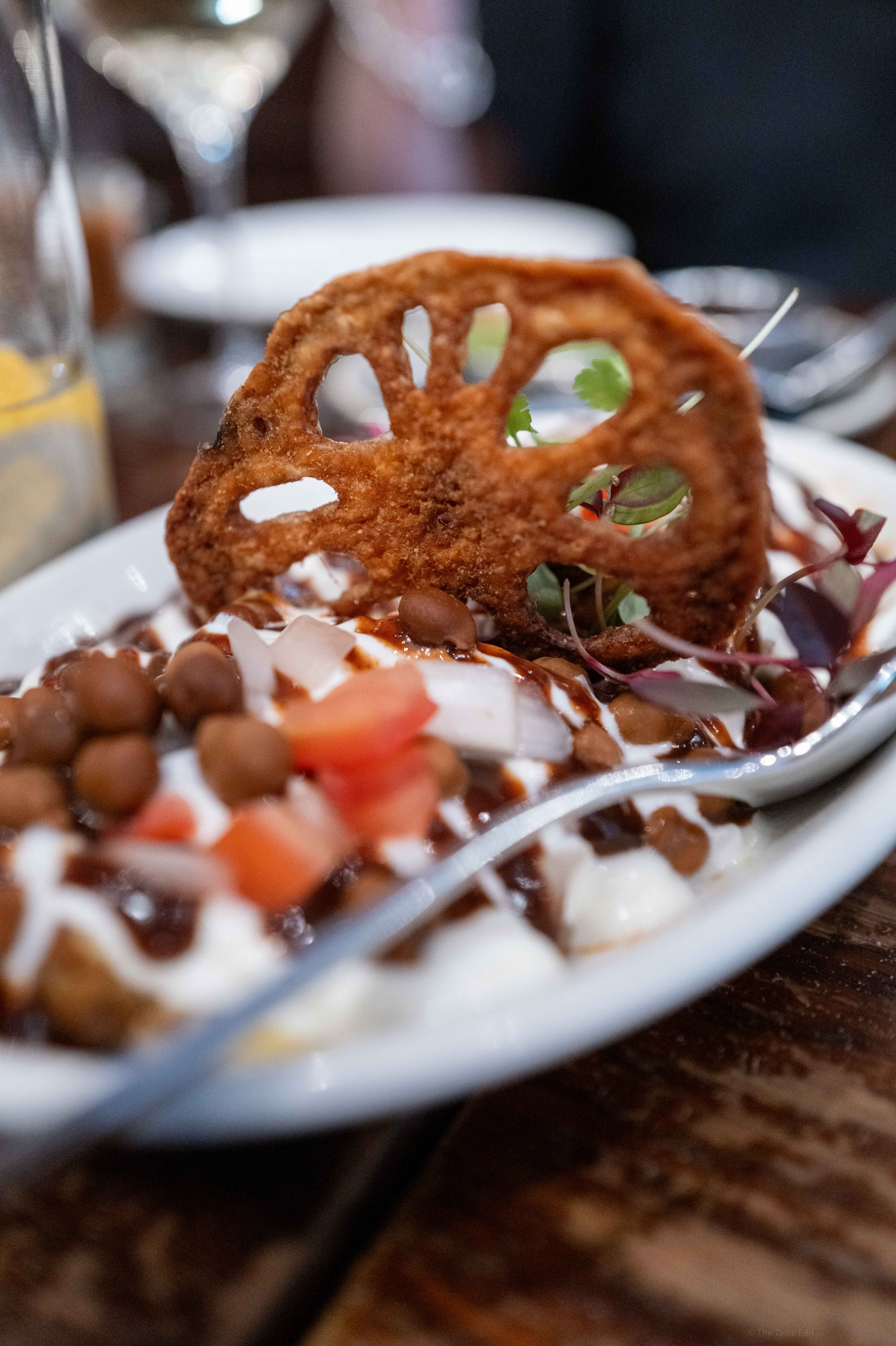 Aloo chaat at gunpowder Indian restaurant in London
