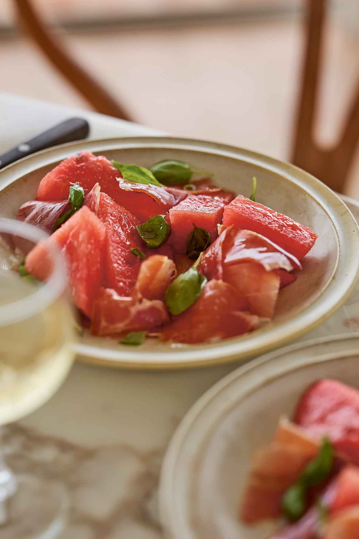 watemelon tomato Spanish salad reipce
