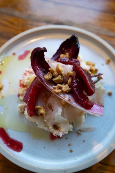 Endive salad at a London wine bar